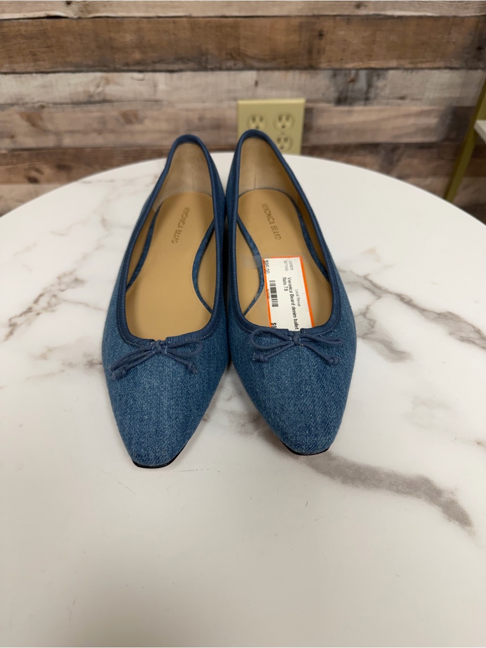 Veronica Beard denim ballet flats 7.5